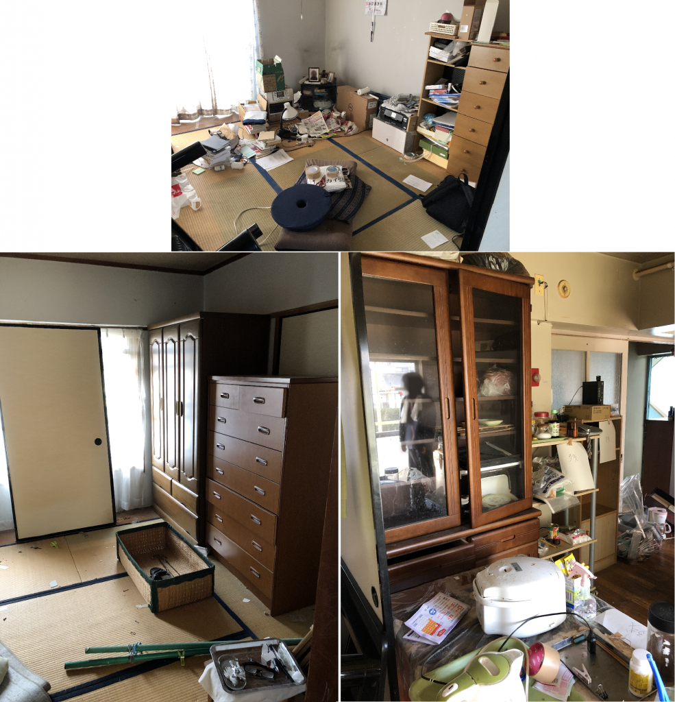 熊本市北区でお引っ越しに伴う家財道具一式(タンス、食器棚、布団など)の回収のご依頼　お客様の声