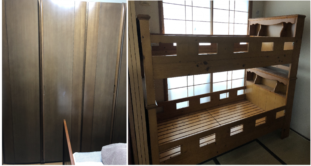 熊本市でご自宅の内装工事に伴う家具(婚礼ダンス、2段ベッド、ベッドなど)の回収のご依頼　お客様の声
