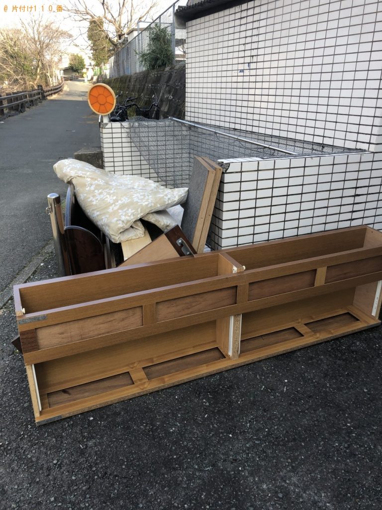 【熊本市中央区】シングルベッドフレームと布団の処分　お客様の声