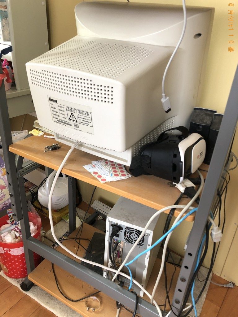 【熊本市北区】PCモニターセットの回収・処分・データ消去ご依頼