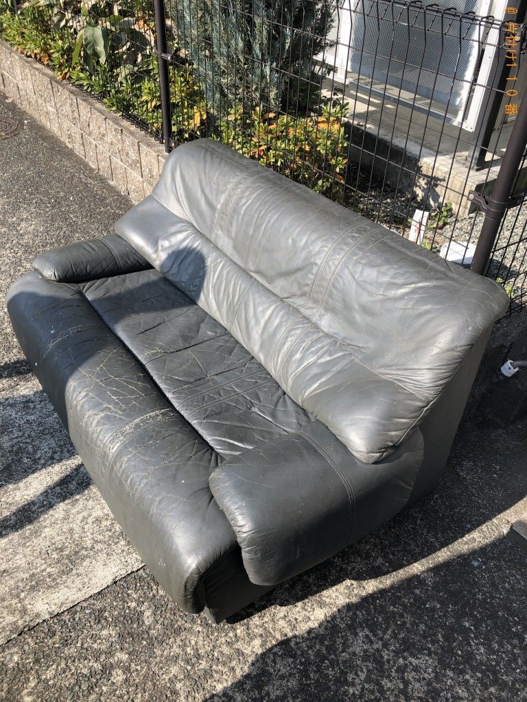 【熊本市中央区】二人用ソファーの回収・処分ご依頼　お客様の声
