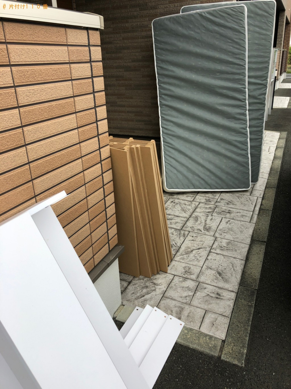 マットレス付きシングルベッドの回収・処分ご依頼　お客様の声