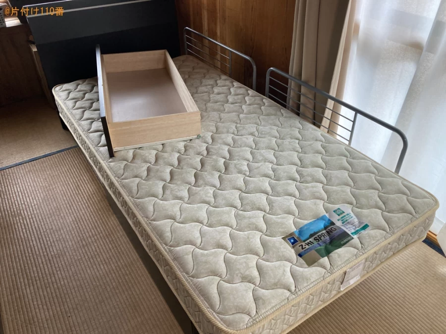 マットレス付きシングルベッド、タンスの回収・処分ご依頼